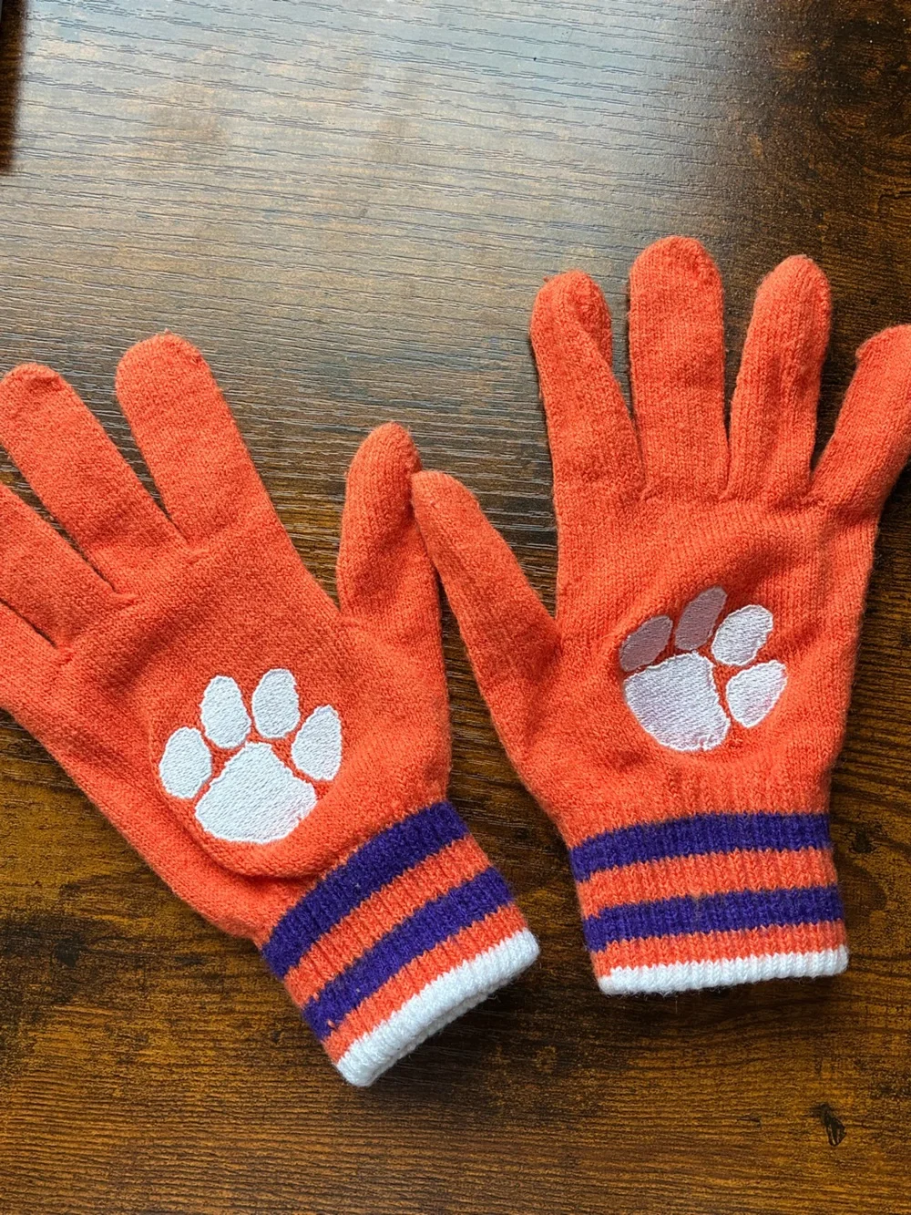 Clemson winter gloves